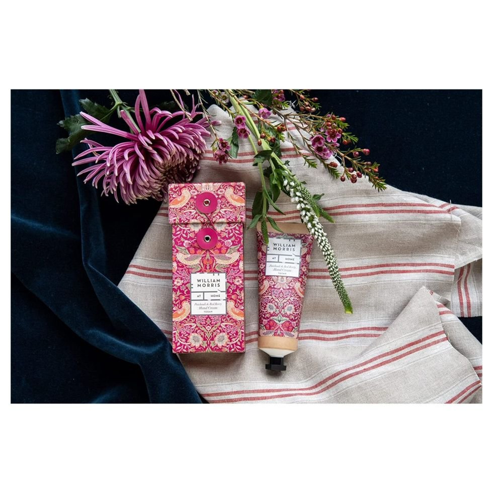 William Morris At Home 100ml Patchouli & Red Berry Hand Cream - Old Railway Line Garden Centre