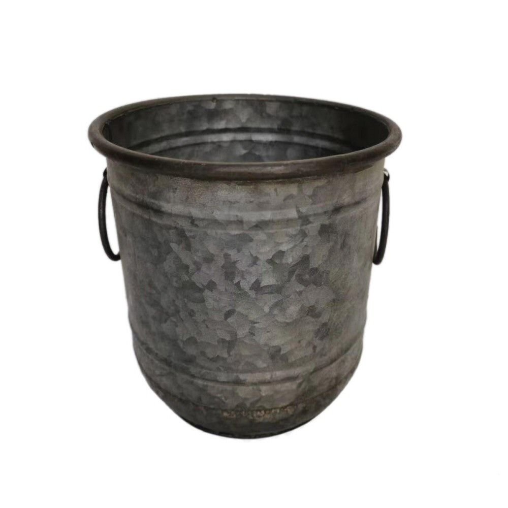 Woodlodge 26cm Rustic Pewter Planter - Old Railway Line Garden Centre