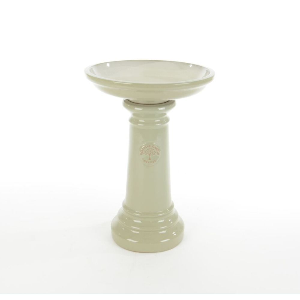 Woodlodge 43cm White Heritage Bird Bath - Old Railway Line Garden Centre