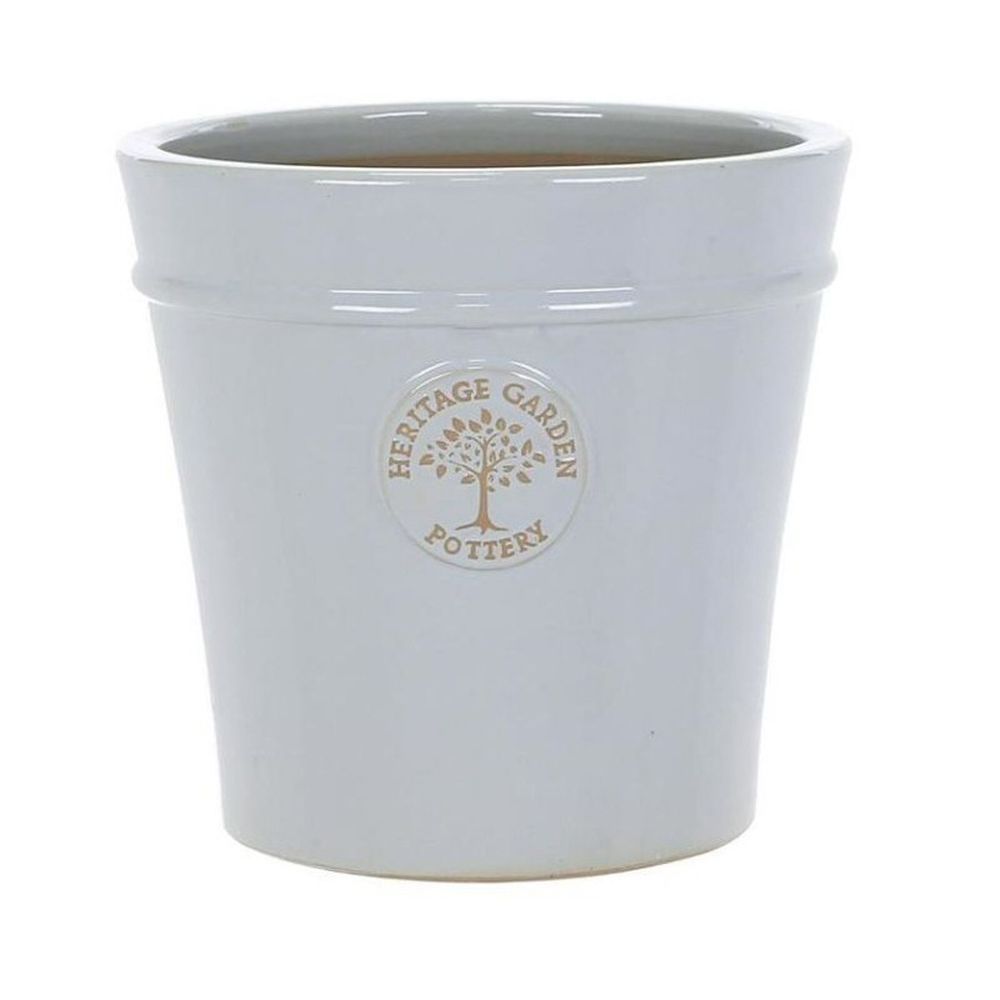 Woodlodge 50cm Pastel Grey Heritage Pot - Old Railway Line Garden Centre