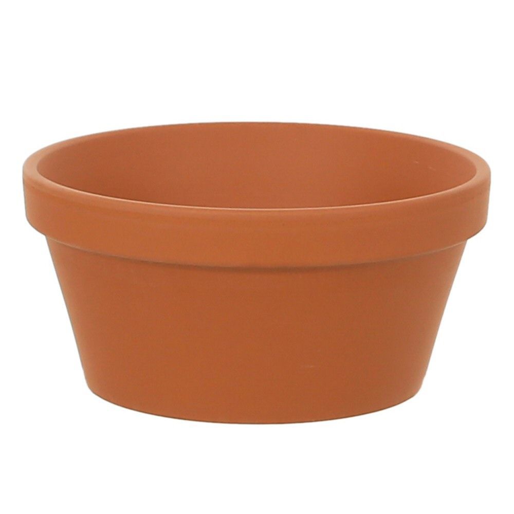 Woodlodge 8" Terracotta Spang Half Pot - Old Railway Line Garden Centre