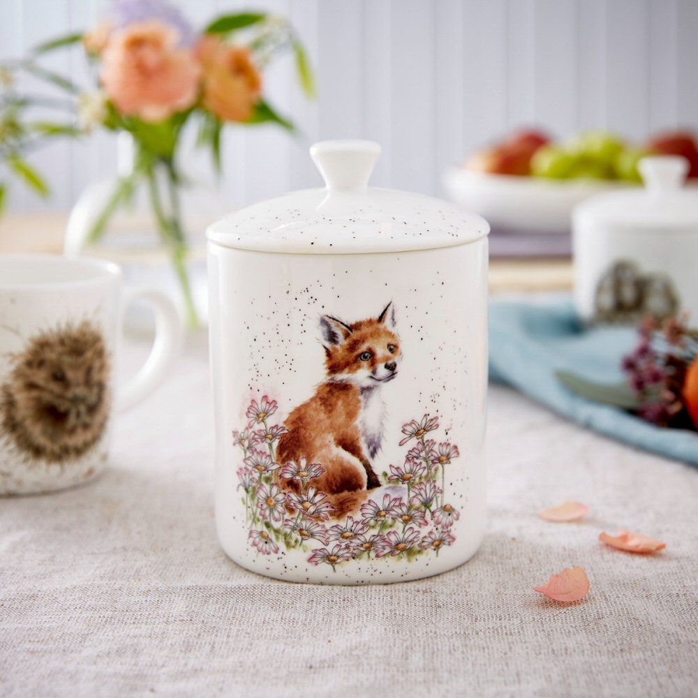 Wrendale Designs 14cm Fox Lidded Storage Jar - Old Railway Line Garden Centre