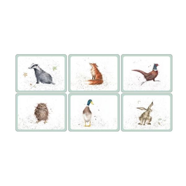 Pimpernel 30cm Set of 6 Wrendale MDF Wildlife Placemats