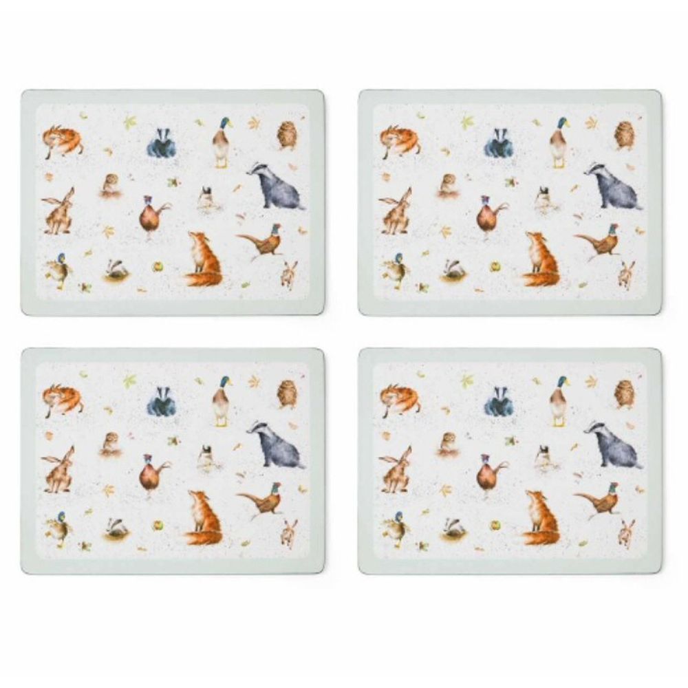 Wrendale Designs English Wildlife Placemats (Set of 4) - Old Railway Line Garden Centre