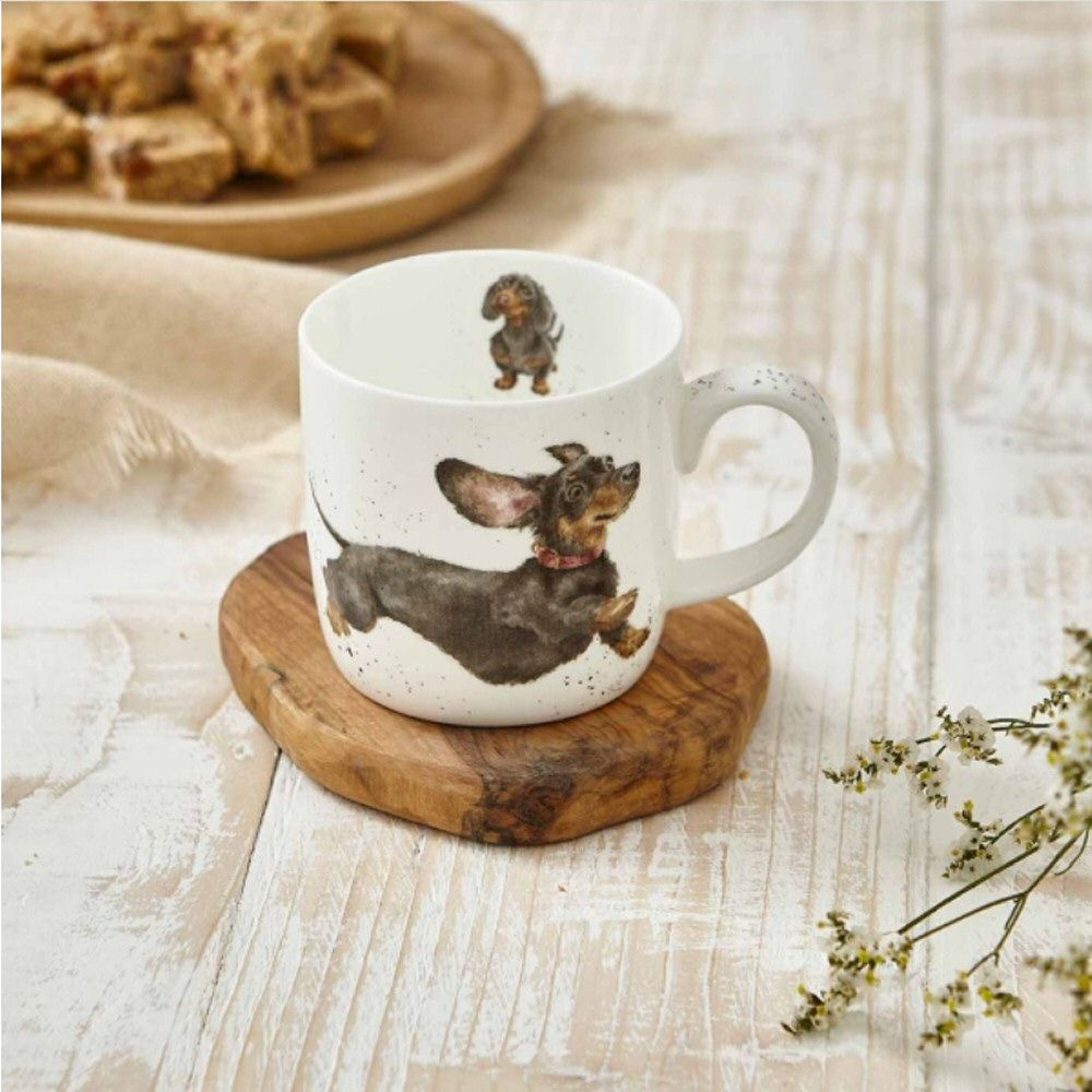 Wrendale Designs That Friday Feeling Dog Fine Bone China Mug - Old Railway Line Garden Centre