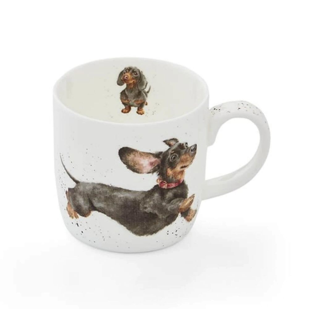 Wrendale Designs That Friday Feeling Dog Fine Bone China Mug - Old Railway Line Garden Centre
