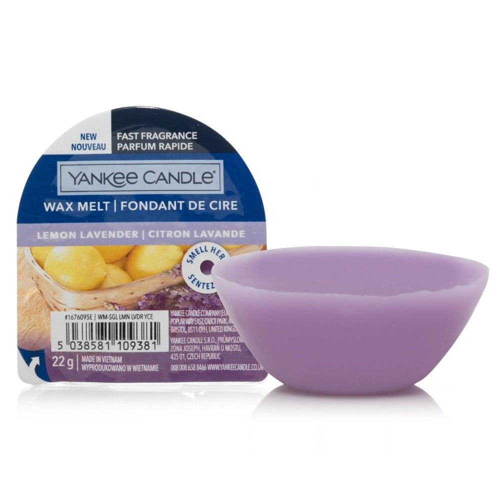 Yankee Candle 22g Lemon & Lavender Signature Single Wax Melt - Old Railway Line Garden Centre