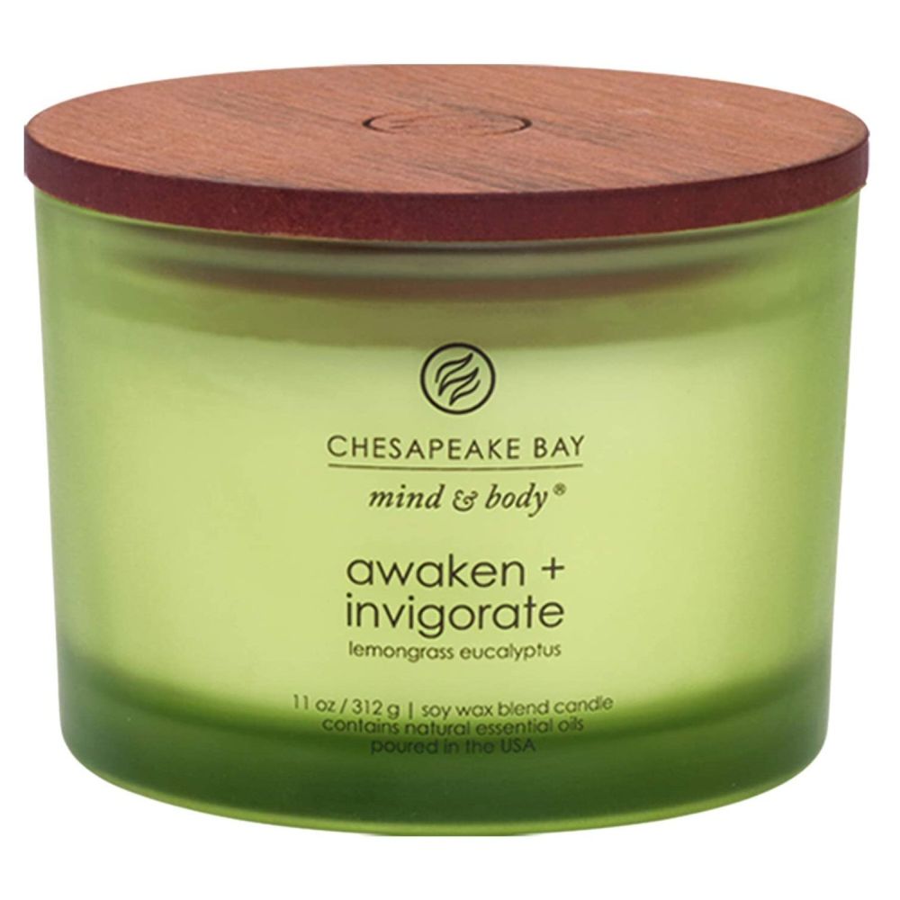 Yankee Candle 3 Wick Awaken & Invigorate Chesapeake Bay Candle - Old Railway Line Garden Centre