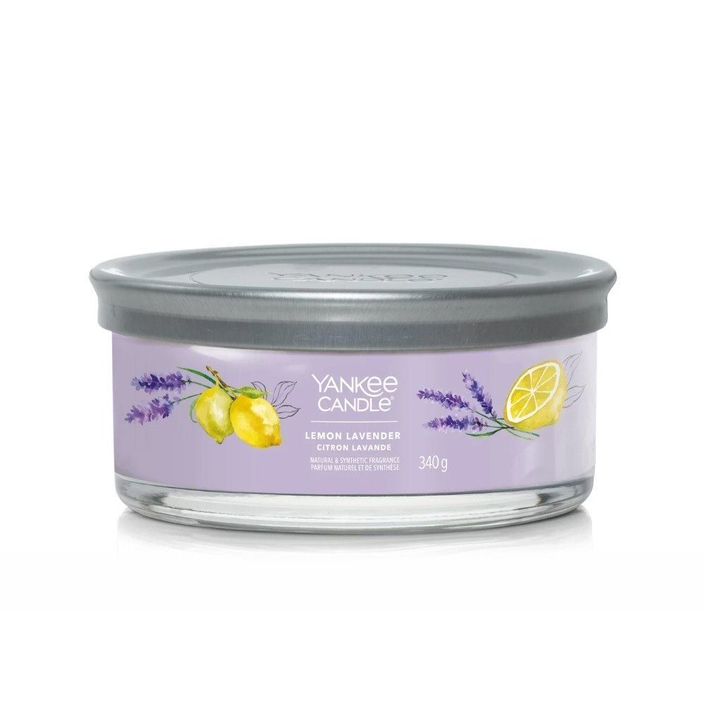 Yankee Candle 340g Lemon & Lavender Signature Multi - Wick Candle - Old Railway Line Garden Centre