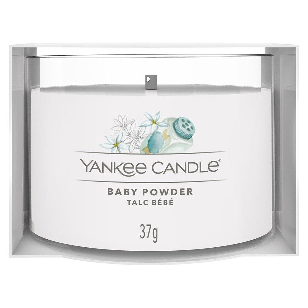 Yankee Candle 37g Baby Powder Signature Votive Candle - Old Railway Line Garden Centre
