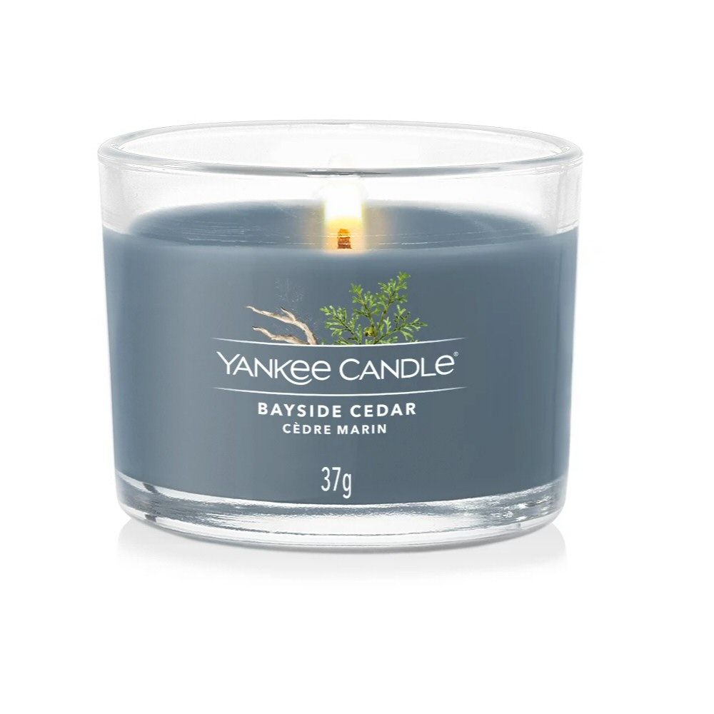 Yankee Candle 37g Bayside Cedar Signature Votive Candle - Old Railway Line Garden Centre