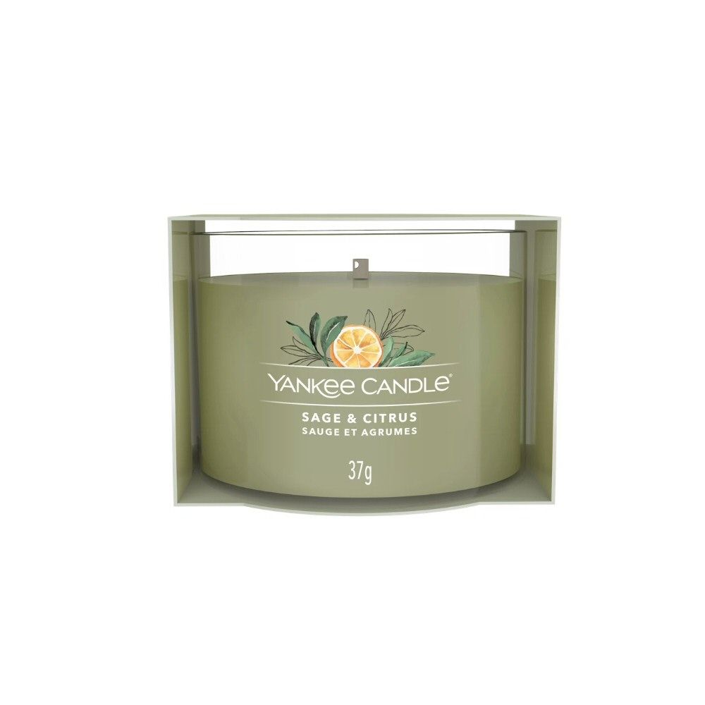 Yankee Candle 37g Sage & Citrus Signature Single Votive Candle - Old Railway Line Garden Centre