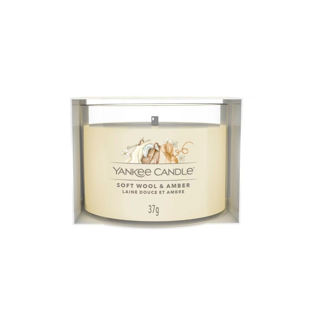 Yankee Candle 37g Soft Wool & Amber Signature Single Votive Candle - Old Railway Line Garden Centre