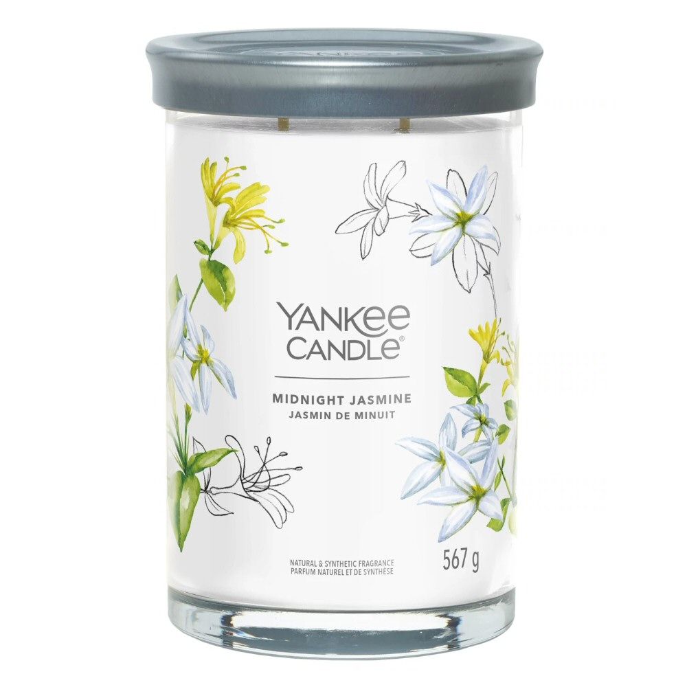 Yankee Candle 567g Midnight Jasmine Signature Large Tumbler Candle - Old Railway Line Garden Centre