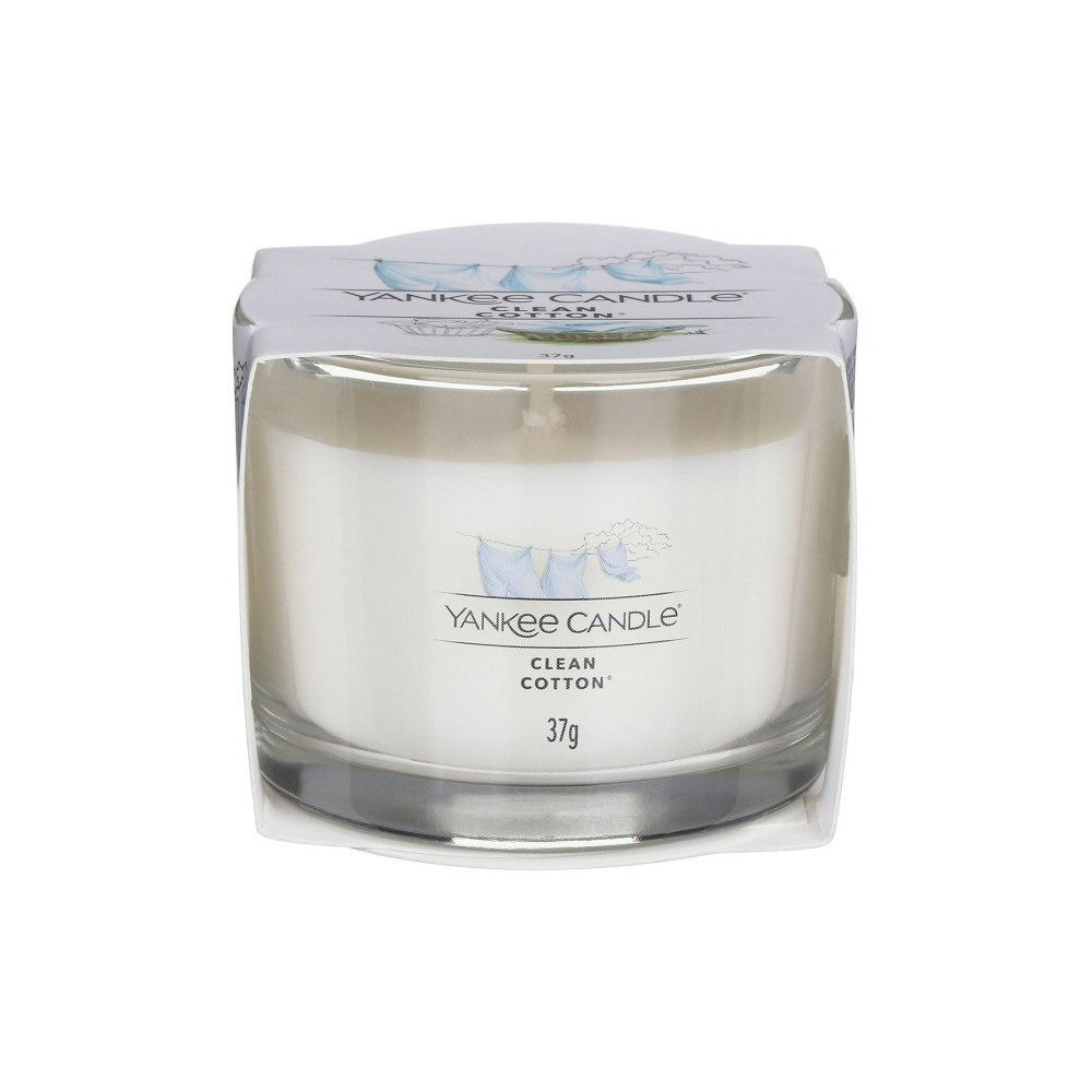 Yankee Candle Clean Cotton Filled Single Votive Candle - Old Railway Line Garden Centre