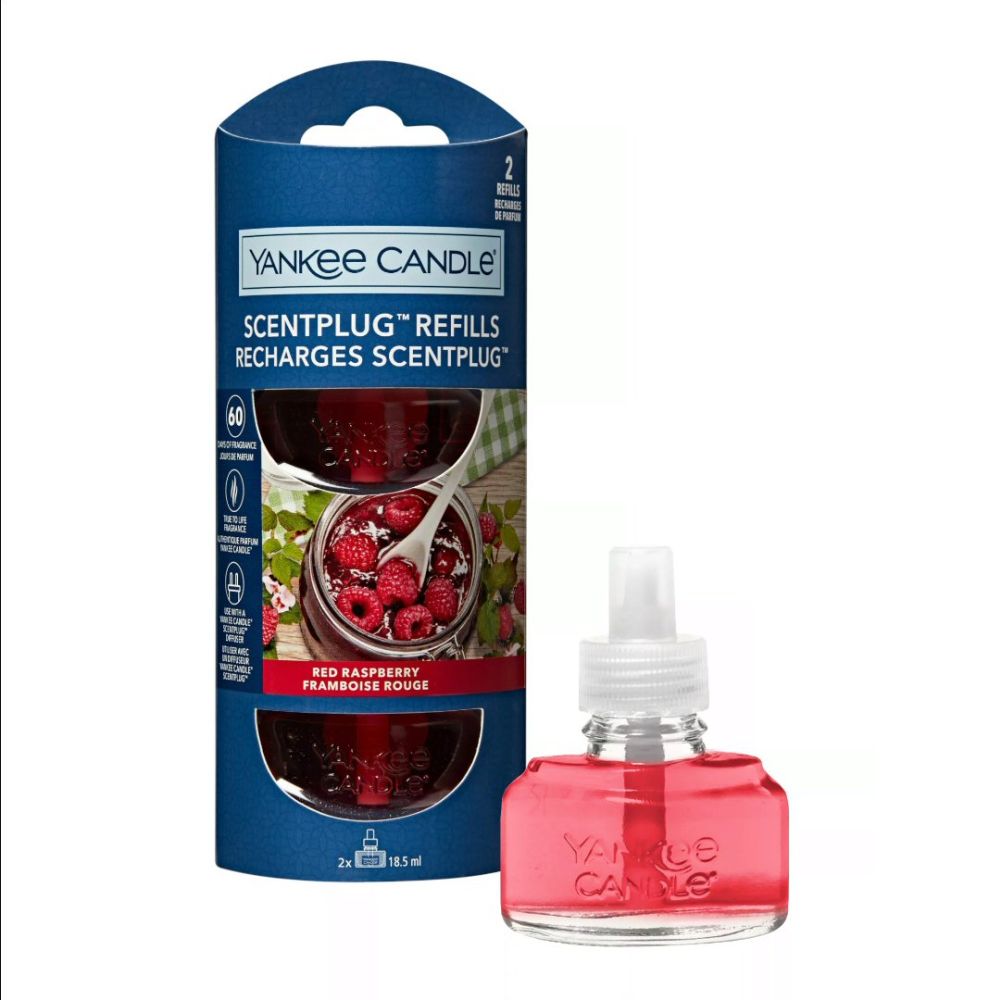 Yankee Candle Red Raspberry Scentplug Refills (Pack of 2) - Old Railway Line Garden Centre