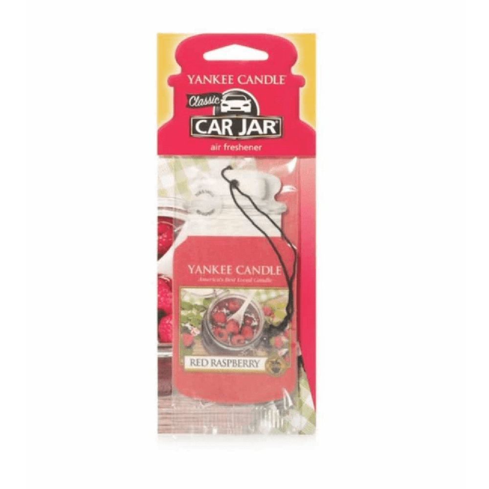 Yankee Candle Red Raspberry Single Car Jar Air Freshener - Old Railway Line Garden Centre