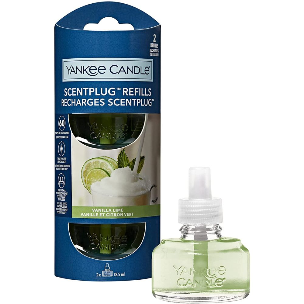 Yankee Candle Vanilla Lime Scent Plug Refill (Pack of 2) - Old Railway Line Garden Centre