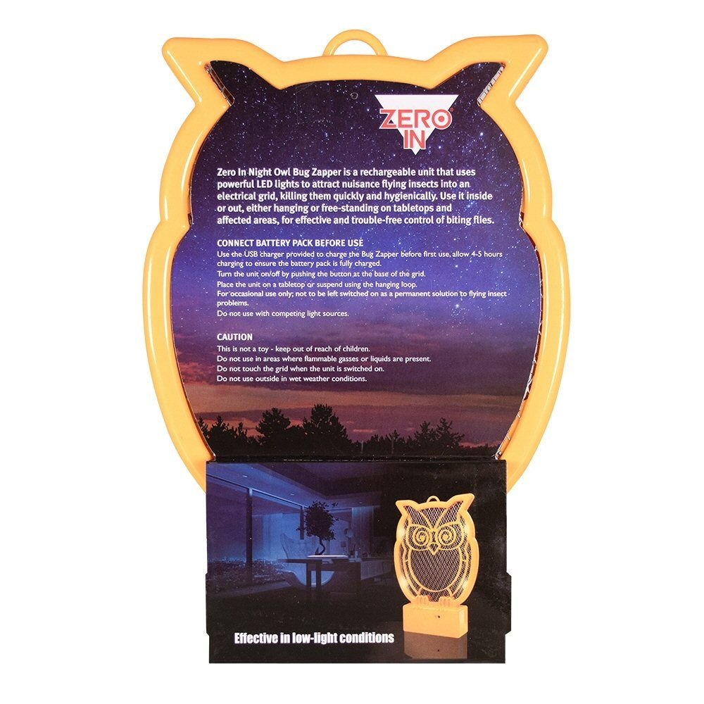 Zero In Night Owl Rechargable Bug Zapper - Old Railway Line Garden Centre