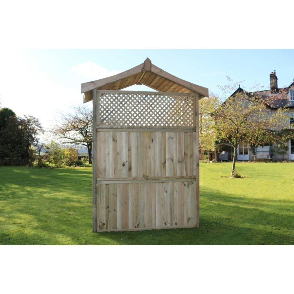 Zest 4 Leisure 1.57m Dorset Wooden Arbour with Storage Box - Old Railway Line Garden Centre