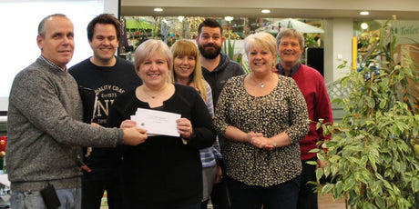 £1000 Raised For Greenfingers - Old Railway Line Garden Centre