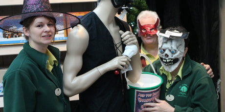Halloween Walk Raises £1018 - Old Railway Line Garden Centre
