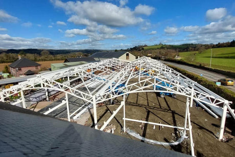 Taking Shape: Our New Covered Plant Area - Old Railway Line Garden Centre