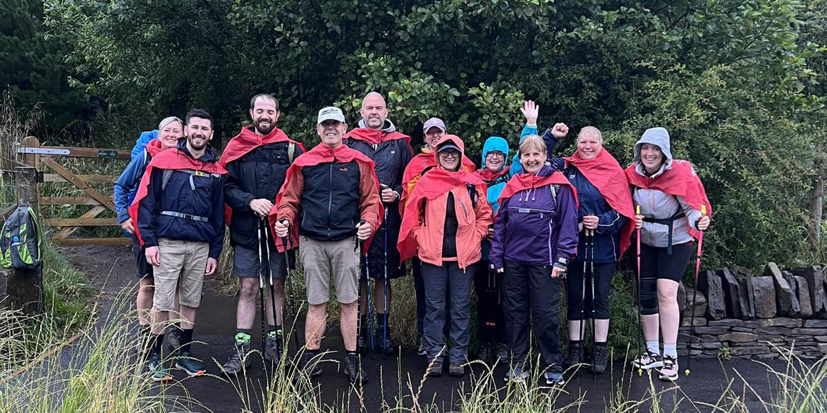 Team 2 Completes 15-Mile Challenge, Pushing Fundraising Beyond £3,500 - Old Railway Line Garden Centre