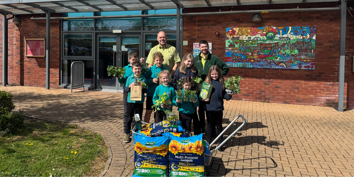 We Donated Gardening Supplies To Local Primary Schools - Old Railway Line Garden Centre