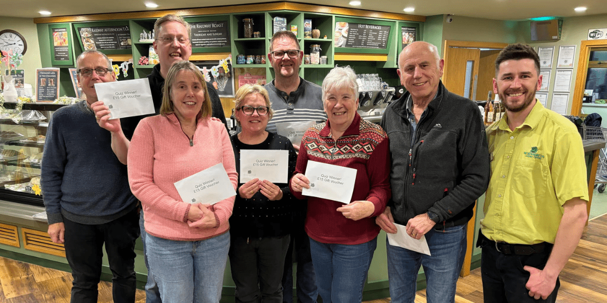 We Raised £1,103 for Greenfingers at Our Quiz & Curry Night - Old Railway Line Garden Centre