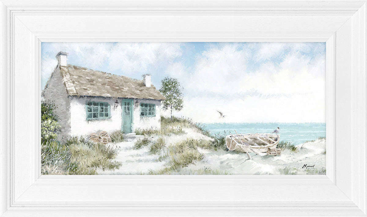 Artko 49cm 'Lobster Pot Cottage' Framed Print by Richard Macneil - AK12687