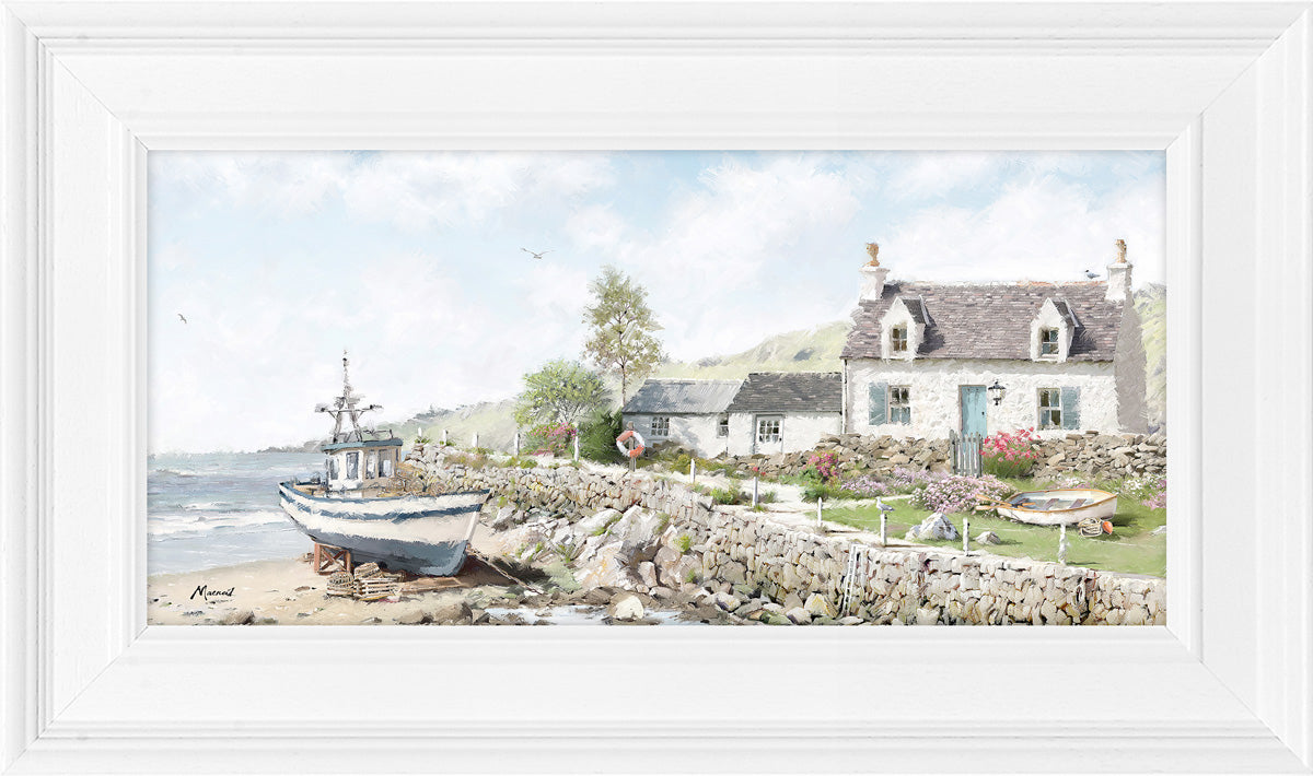 Artko 49cm 'Seaside Cottage' Framed Print by Richard Macneil - AK12688
