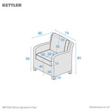 Kettler Palma Whitewash Signature Armchair - 001153-5510