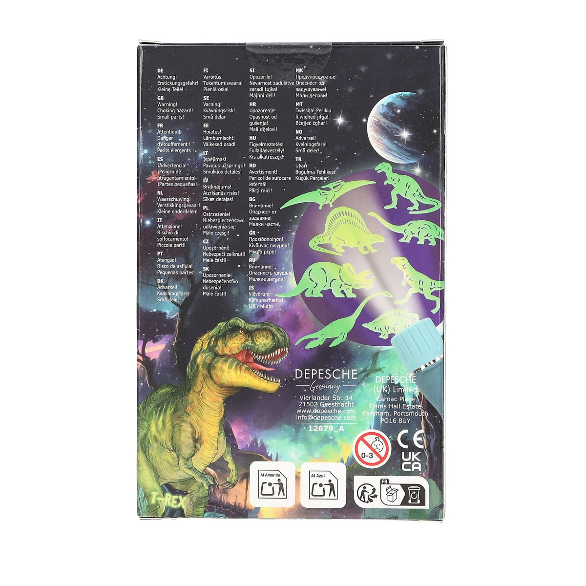 Depesche Dino World Glow In The Dark Sticker - 412679