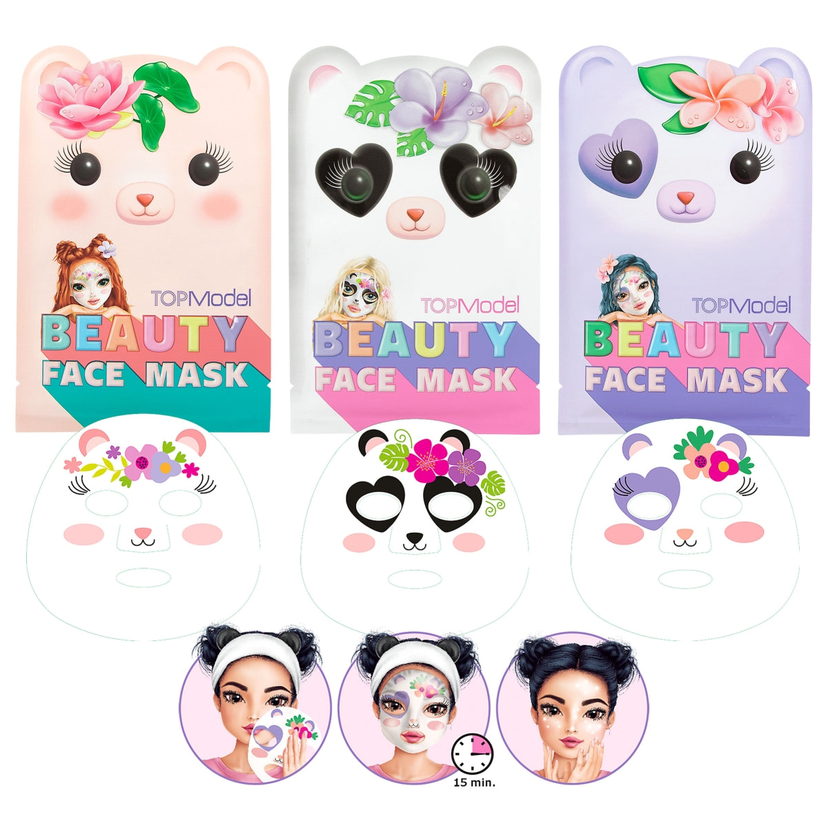 Depesche TopModel Beauty & Me Animal Face Mask (Choice of 3) - 0412824