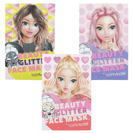 Depesche TopModel Beauty & Me Glitter Face Mask (Choice of 3) - 0412825