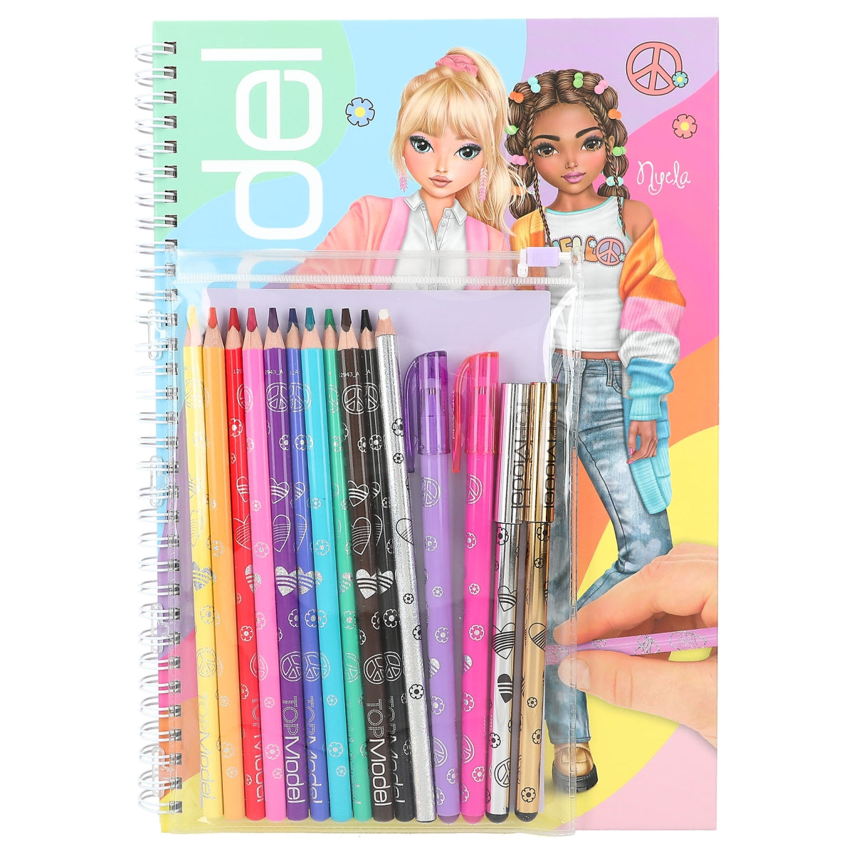 Depesche TopModel Colouring Book With Pen Set - 0412943