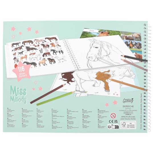 Depesche Miss Melody Horse Colouring Book - 0412978