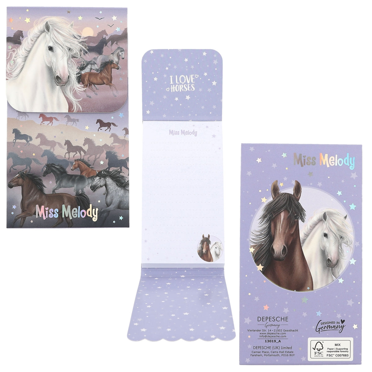 Depesche Miss Melody Magnet Closure Pad (Choice of 4) - 0413019