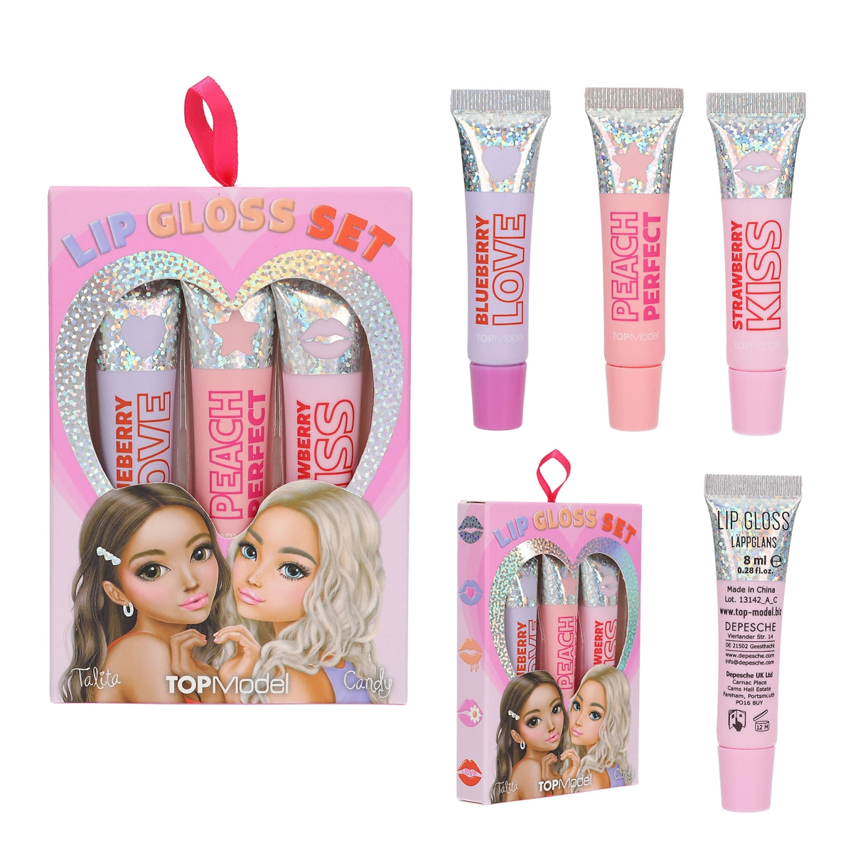 Depesche TopModel Beauty & Me Holo Lip Gloss Set - 413142