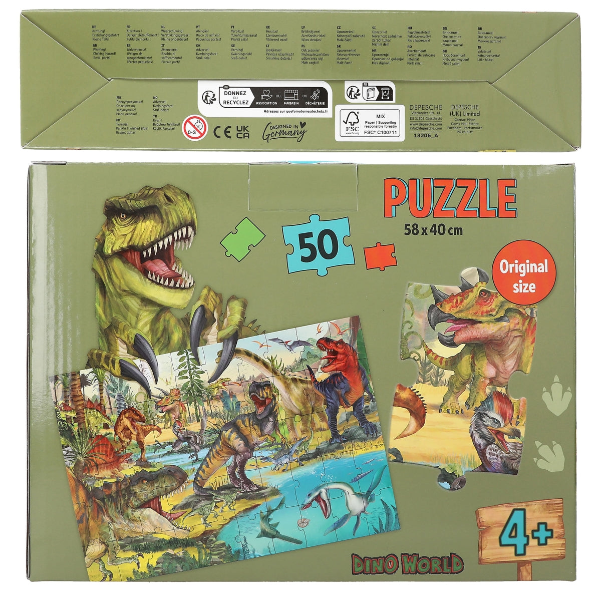 Depesche Dino World 50 Pieces Puzzle - 0413206