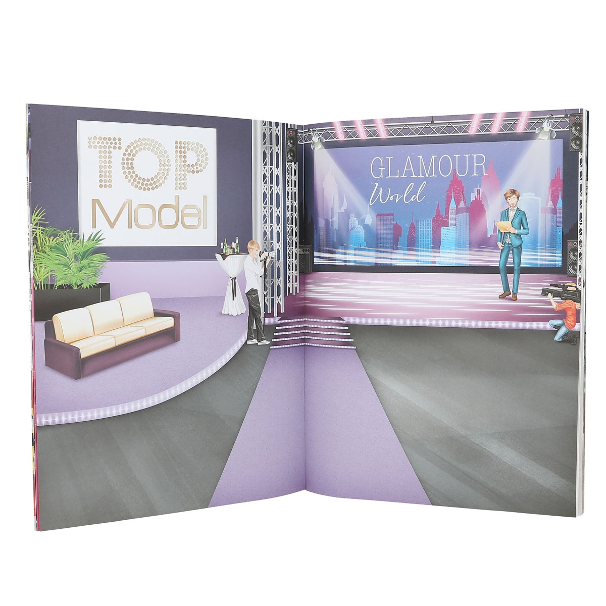 Depesche TopModel Glamour Stickerworld Book - 413232