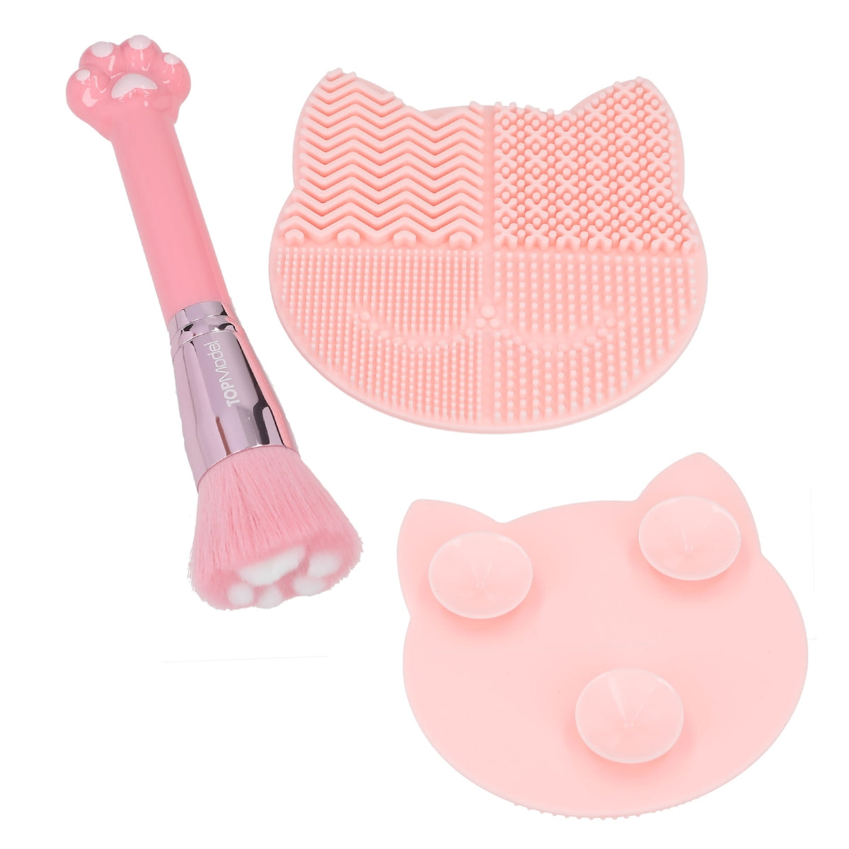 Depesche TopModel Beauty & Me Kitty Brush & Cleaning Pad - 0413253