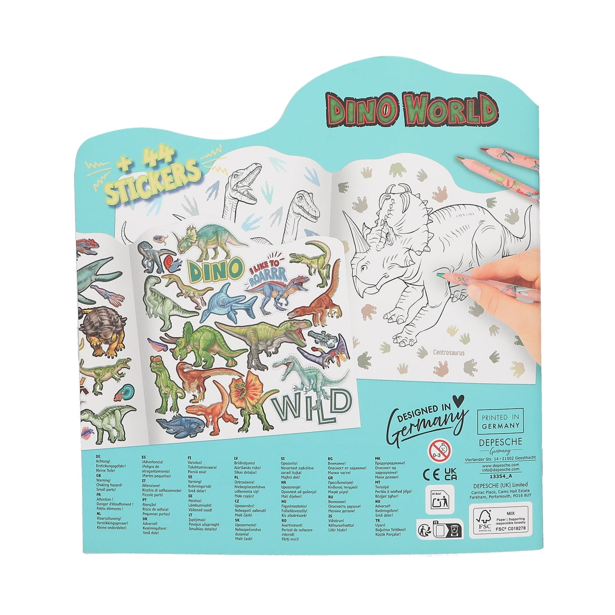 Depesche Dino World Colouring Book - 0413354