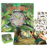 Dino World Explorer Stickerworld With Relief Stickers