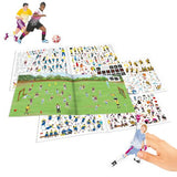 Action World Create Your Football Game Stickerbook