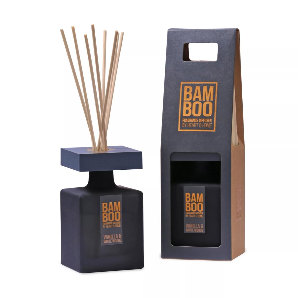 History & Heraldry Bamboo 140ml Vanilla & White Woods Reed Diffuser
