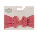Ziggle Baby Raspberry Top Bow Turban Headband