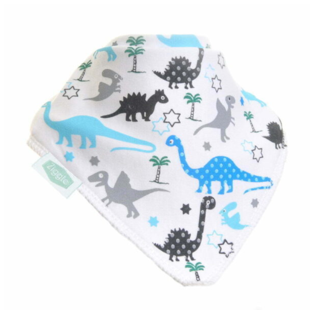 Ziggle Baby Uptown Dinosaur Bib