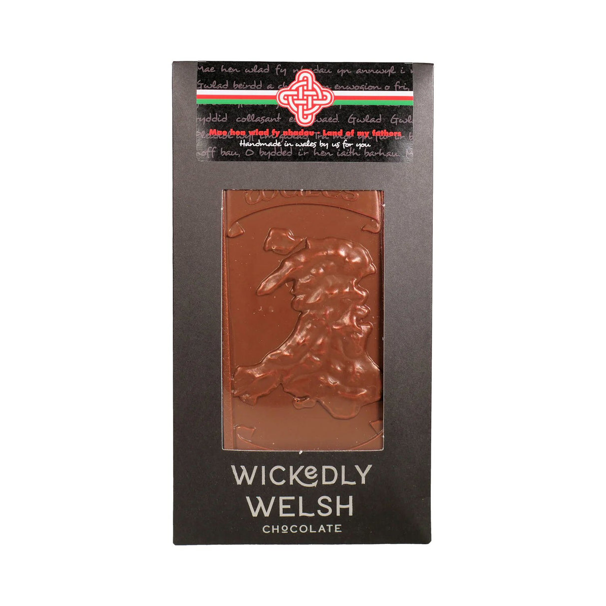 Wickedly Welsh 90g Hen Wlad Fy Nhadau Milk Chocolate Bar